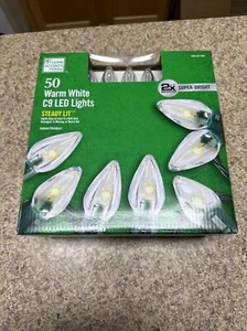 Home Accents Holiday 50 2x-Super Bright Warm White C9 LED Lights 1004411564 Cons - Picture 1 of 2