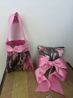 Pink Camo Ring Bearer Pillow And Petal Bag
