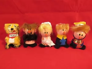 Vintage Kelloggs Cereal Premium Wooden People Set Snap/Crackle/Pop/TonyTiger/Ogg - Picture 1 of 11