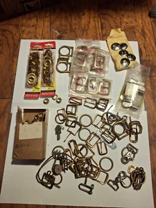 Lot of Misc Brass Buckles and Eyelets as pictured. - Picture 1 of 8
