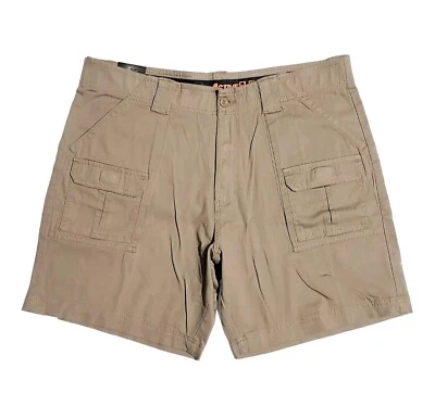 Shorts cargo Architect Activeflex masculino sarja elástica cor cáqui tamanho 38 novo com etiquetas  - Imagem 1 de 4