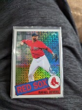 2020 Topps Series 1 1985 Silver Pack Chrome Card Rafael Devers #85C-5 Red Sox