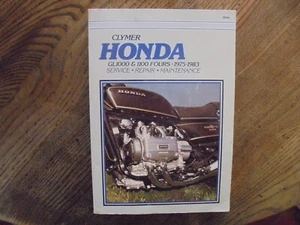 1975 to 83 Honda GL-1000 / GL-1100 Fours Clymer motorcycle service manual. - Bild 1 von 2