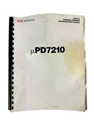 Original NEC Electronics PD7210 General Purpose Interface Bus Manual Rare 7210 - Image 1 of 4