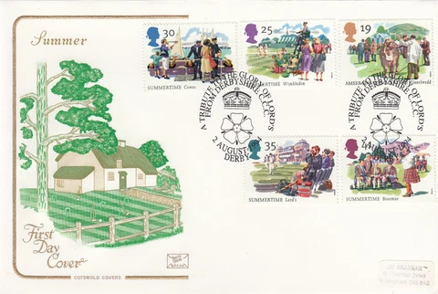 (99816) Cotswold Summertime Derbyshire C.C.C. Lords Tribute Derby 1994 Cover