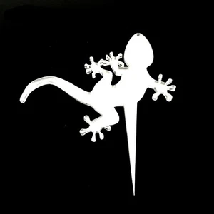 Gecko Shaped Cake & Cupcake Toppers, Many Colours & Sizes, Plain or Engraved - Picture 1 of 6