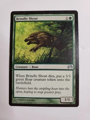 MTG Magic The Gathering Card Brindle Shoat Creature Boar Green Planechase 2012 - Image 1 of 2