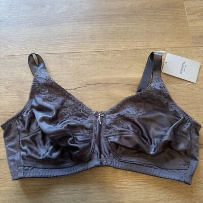 Amoena Nancy Wire-Free Mastectomy Bra Dark Gray - Image 1 of 4