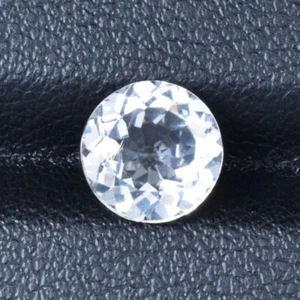 1.54 Cts Perfect Crystal Natural "Goshenite" White Beryl 8mm Round Video - Picture 1 of 2