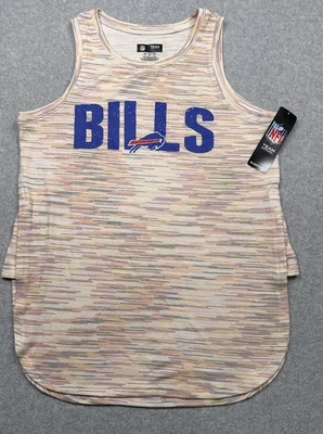 Ropa del equipo Buffalo Bills NFL para mujer Prendas para dormir Camiseta sin mangas a rayas Talla M Nueva con etiquetas Foto 1 de 4
