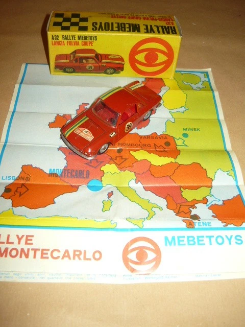 MEBETOYS A32 LANCIA FULVIA HF RALLY MONTECARLO AUTOMODELLO SCALA 1/43 reprobox - Immagine 1 di 4