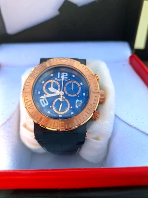 英威达男士腕表瑞士制造海洋礁-储备型号 #10584 全新带盒 — 第 1/4 张图片