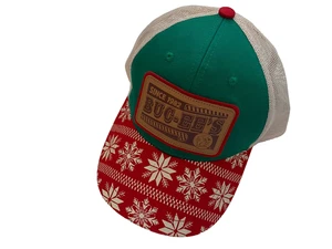 Buc-ee's Christmas Edition Trucker Patch Snap Back Baseball Cap Mütze Schneeflocken - Bild 1 von 5