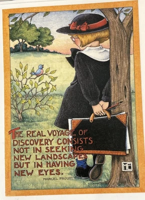 Mary Engelbreit Handmade Greeting Card-The Real Voyage Of Discovery  - Image 1 of 3