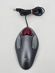 Logitech T-BC21 USB Optical Trackman Marble Mouse Trackball - Picture 1 of 9