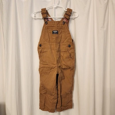 OshKosh B'Gosh Caqui Vestbak Mono Forrado Cierre a Presión Enrollable Estancias 18 Meses Foto 1 de 4