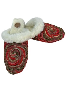 Deepa x Anthropologie Rosie Beaded Slippers Size 9 NWOB - Picture 1 of 9