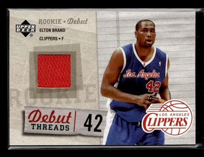 2005-06 Upper Deck debut novato #DT-EB marca Elton debut Threads Clippers Foto 1 de 2
