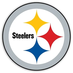Pittsburgh Steelers Aufkleber Fußball Farbe Silber Sport Aufkleber Logo Auto LKW - Bild 1 von 2