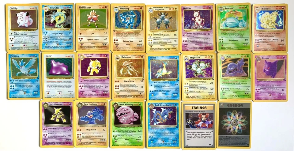 Pokemon Cards Holo/Rare - You Choose - WOTC - Base set - Fossil - Team Rocket + - Image 1 of 1