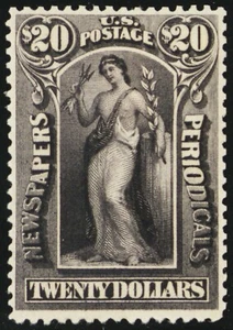 PR111, Mint VF OG HR - Newspaper Stamp With Crowe Cert Cat $3250 - Stuart Katz - Picture 1 of 3