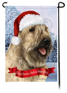 Lieber Weihnachtsmann, definiere freche Gartenflagge - Wheaten Bouvier des Flandres 023A - Bild 1 von 1