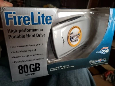 SmartDisk USBFLB80 FireLite 80GB External Hard Drive Family Photos Documents   - Image 1 of 4