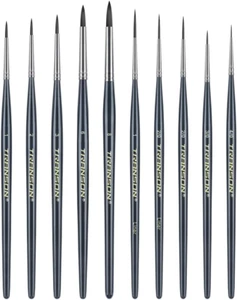 10Pcs Small Detail Miniature Model Painting Brush Set for Acrylic Watercolor ... - Picture 1 of 8