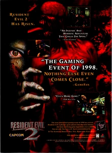 1998 Resident Evil 2 Gaming Event Of 1998 Vintage Print Ad - Ephemera Full Page - Picture 1 of 1