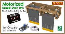 O Scale Model Train Building Motorized Door Unit: Versatile & Speed Adjustable