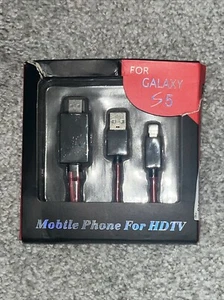 MHL Micro USB to HDMI 1080P HDTV Cable Adapter For Samsung Galaxy S5 S4 Note 3 2 - Picture 1 of 3