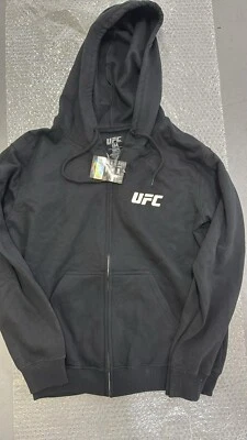 Sudadera con Capucha Oficial UFC Adultos Entrenamiento Gimnasio Jersey Negro Foto 1 de 2