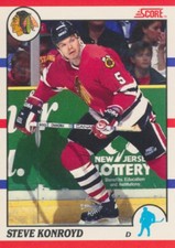 1990-91 Score Canadian #29 STEVE KONROYD - Chicago Blackhawks