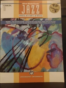 Alfred Master Tracks Jazz C Treble Clef Flute Vibes Oboe Violin Sealed CD New - Picture 1 of 11