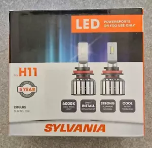 SYLVANIA H11 LED Powersports or Fog Use Only Bulbs 2 Pack - Picture 1 of 2