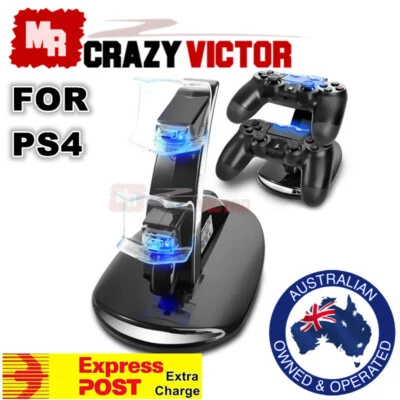 PlayStation PS4 Controller LED Charger Dock Station Dual USB Fast Charging Stand - Image 1 of 4