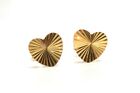 9ct Gold Studs Heart Earrings Gift Boxed Made in UK 
