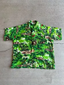 Camicia vintage Island Fashions Hawaiian Camp con bottoni - Foto 1 di 5