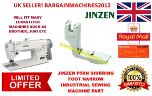 PIEZA ESTRECHA DE MÁQUINA DE COSER INDUSTRIAL JINZEN P50N PIE DE CAMISA - Imagen 1 de 3