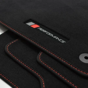 Mat professionals velour floor mats PB Edition for Audi A6 4F C6 from manufacturing years 2004 - 2011 VBR - Picture 1 of 7