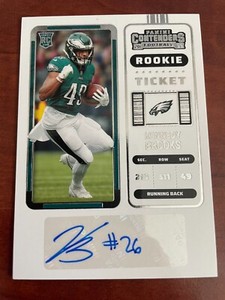 🦅Kennedy Brooks  - 2022 Contenders Rookie Ticket Auto RC #282 - Eagles
