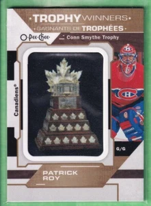 2021-22 O-Pee-Chee Manufactured Patch Relics#P-44 Patrick Roy MTL Canadiens - Bild 1 von 2