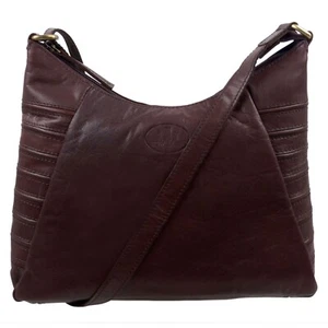 Rowallan Ladies Scoop Shoulder Bag in Brown Leather Sambrero Collection - Picture 1 of 4