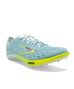 Brooks ELMN8 M8 W9.5 Unisex Running Shoe Blue Glow/Nightlife/Red (1000431D467) - Picture 1 of 17