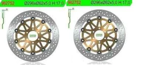 COPPIA DISCHI FRENO ANTERIORI NG PER HONDA VFR 800 F INTERCEPTOR 1998 1999 2000 - Imagen 1 de 3