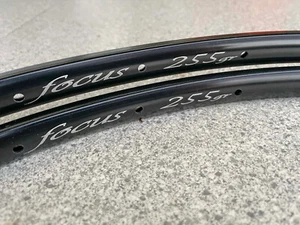 2x Circles DRC Focus X Bramati 32H NOS Tubular Rims Rare New Focus 255 Gr Black - Picture 1 of 14