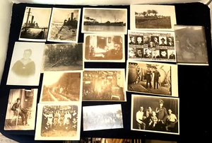 (Gruppe von 16) Vintage United States & International MILITÄRFOTOS & POSTKARTEN - Bild 1 von 5
