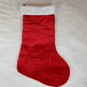 Jumbo Classic Red Christmas Stocking Big Giant Xmas Holiday Decoration - Foto 1 di 7
