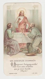 Chromo Image pieuse communion Les disciples d'Emmaus Bouasse jeune - Picture 1 of 1