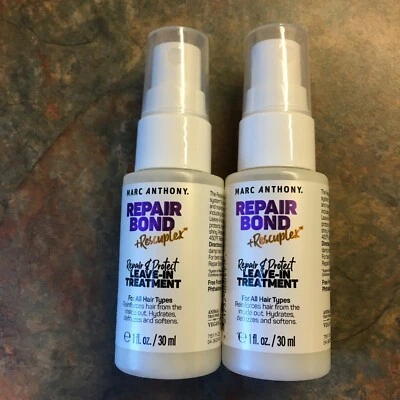 MARC ANTHONY Repair Bond + Tratamiento Rescuplex sin enjuague 1 OZ cada uno - Lote de 2 Foto 1 de 3